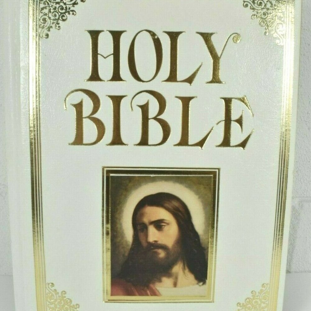 UNUSED - VINTAGE Regency Large Holy Bible King James Version Red Letter Edition